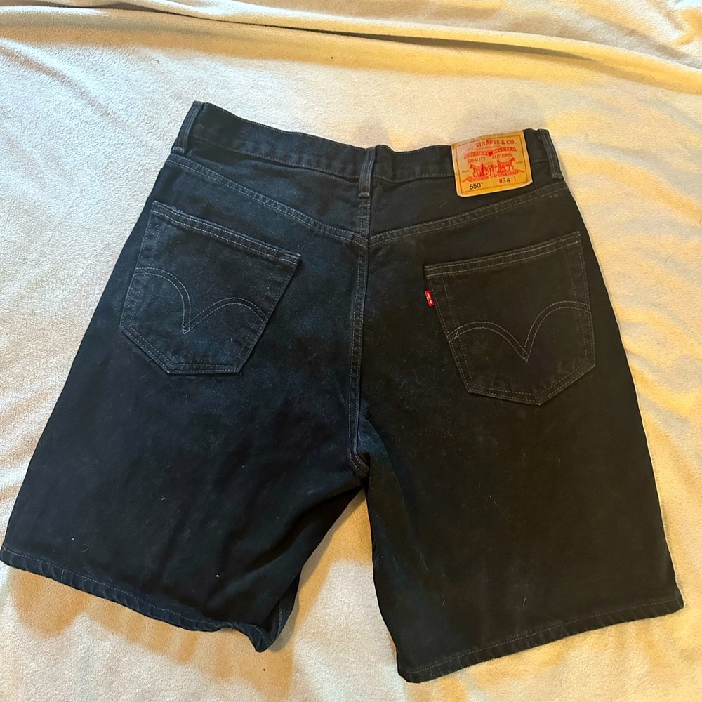 Men’s black Levi jean shorts